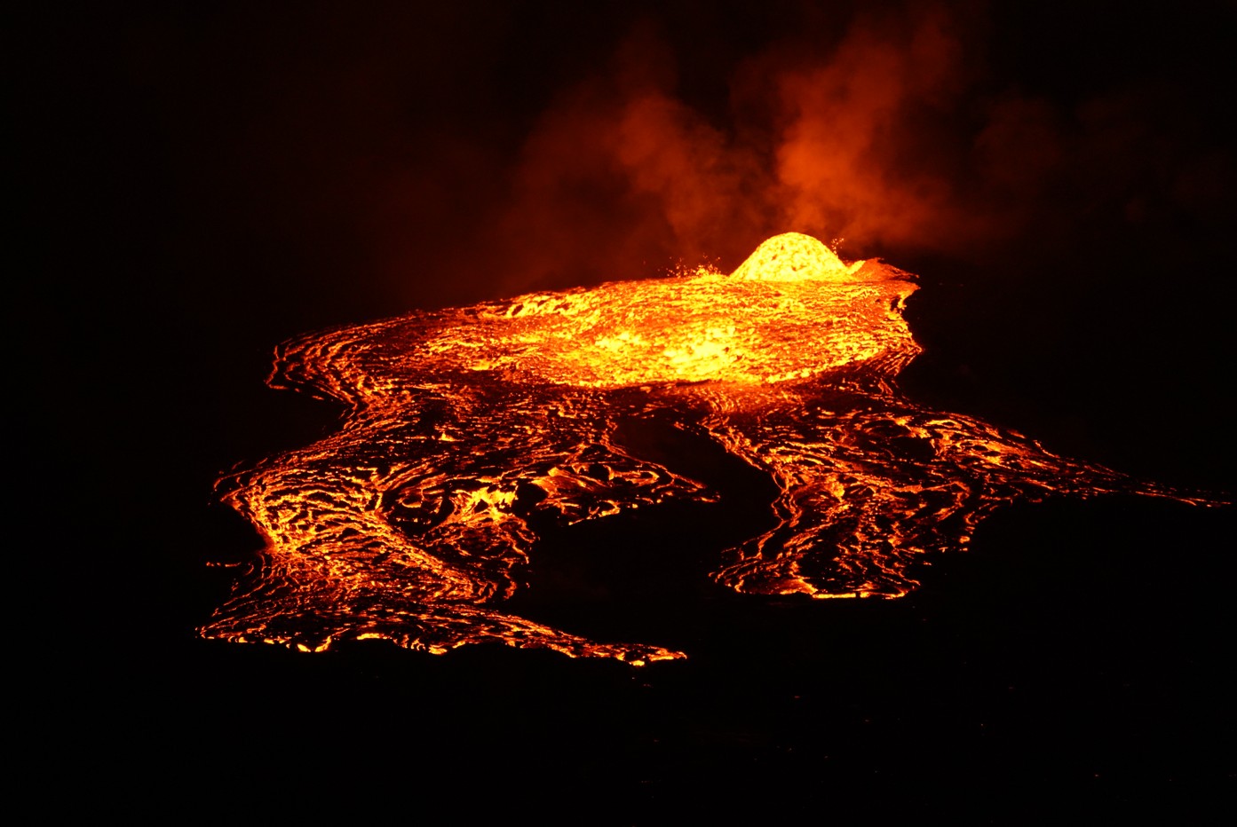 Hawai - Kilauea - Eruption - débordement & coulées de lave