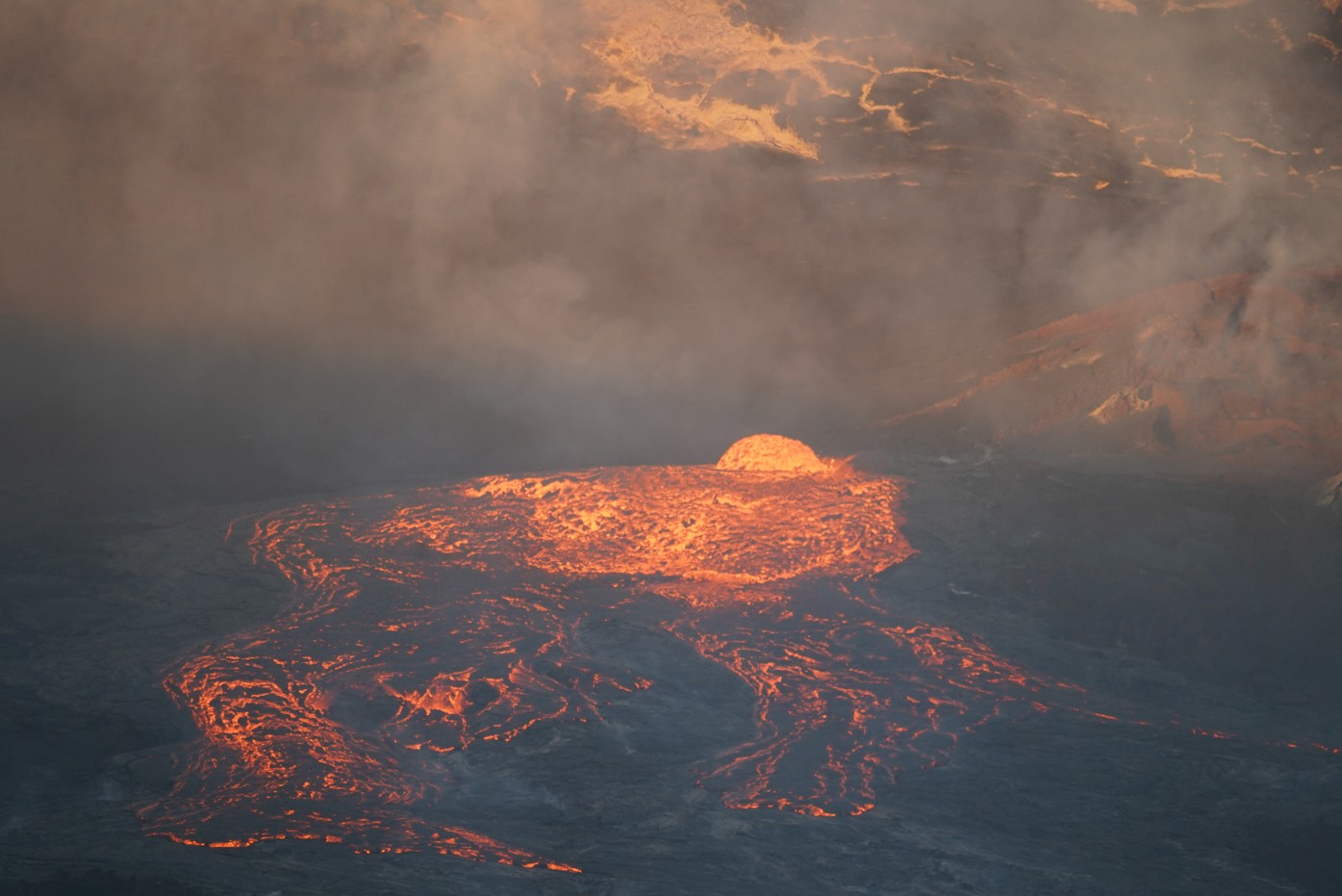 Hawai - Kilauea - Eruption - débordement & coulées de lave