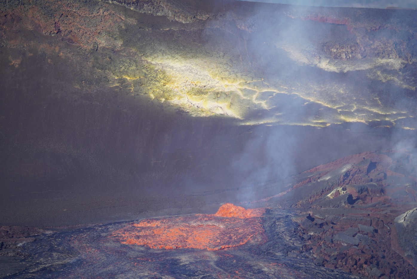 Hawai - Kilauea - Eruption - débordement & coulées de lave